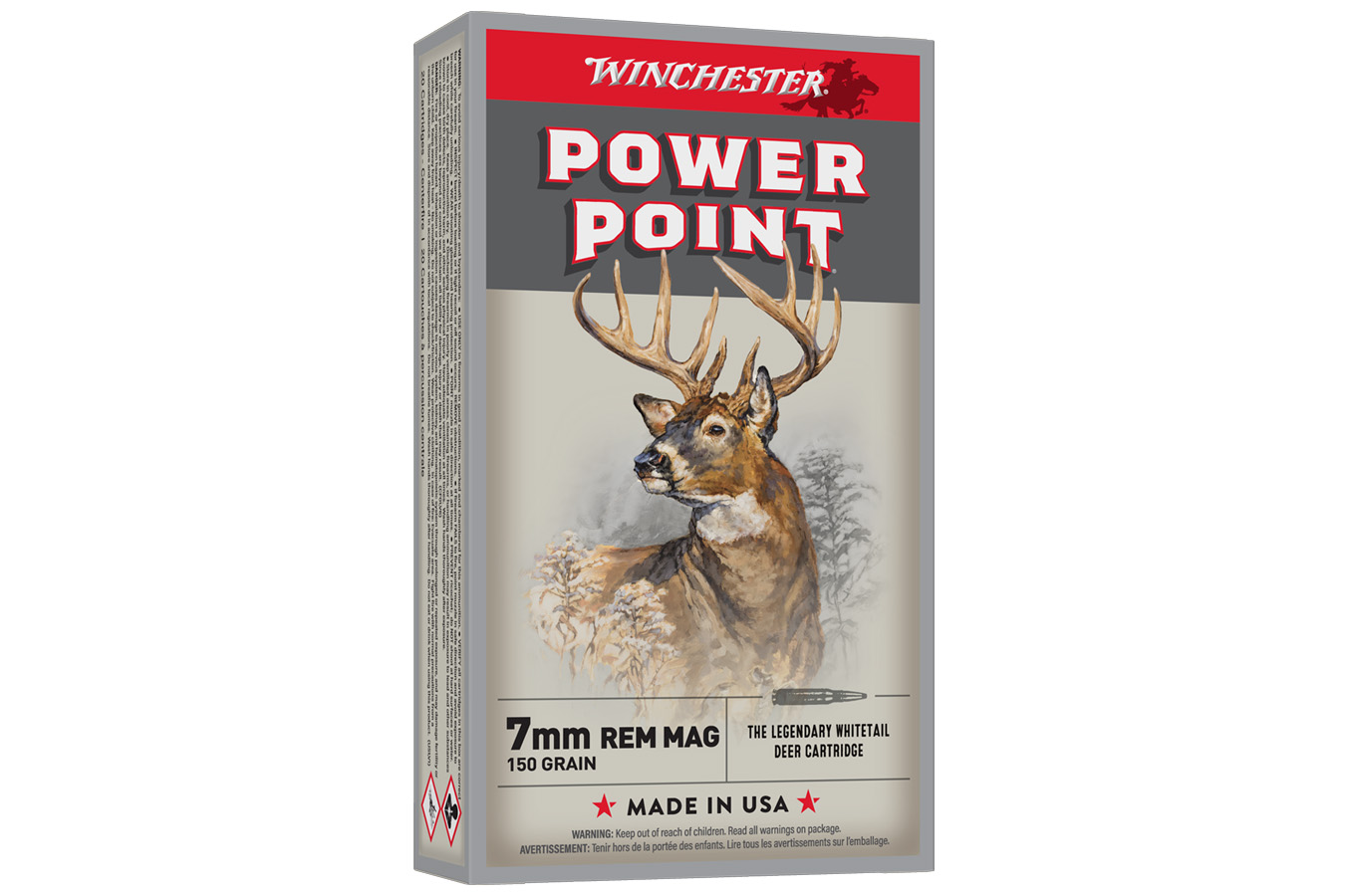 Winchester 7mm Rem Mag 150 gr Power Point Super X 20/Box